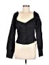 Reformation Black 3/4 Sleeve Blouse Size 8 - photo 1