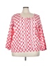 Assorted Brands 100% Cotton Pink 3/4 Sleeve Blouse Size 24 - photo 1