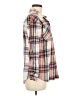 Sandra 100% Cotton Plaid Ivory Long Sleeve Button-Down Shirt Size M - photo 4