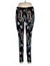 Assorted Brands Print Black Leggings Size M (estimated) - photo 1