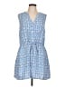 Gap Print Blue Casual Dress Size L - photo 1