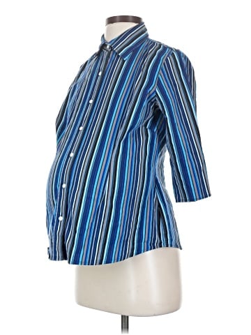Motherhood 3/4 Sleeve Button-Down Shirt (view 1)