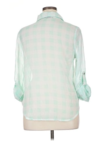 About A Girl 3/4 Sleeve Button-Down Shirt (view 2)