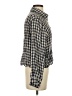 Zara Checkered-gingham Blue Long Sleeve Blouse Size S - photo 4