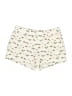 Maison Jules Print Ivory Shorts Size 6 - photo 1