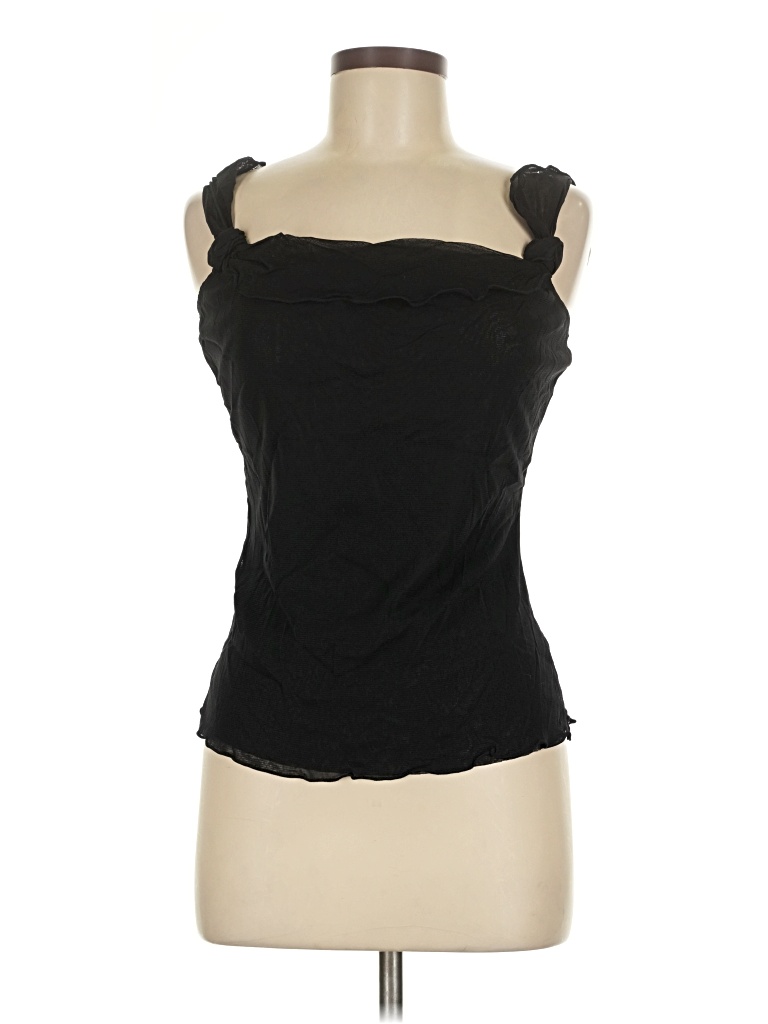 Pre-owned Max Studio Sleeveless Top Black Strapless Neckline Tops