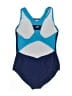 Speedo Color Block Blue One Piece Swimsuit Size 14 - photo 2