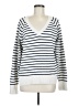 Old Navy Stripes White Pullover Sweater Size M (tall) - photo 1