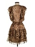 Lavender Brown 100% Polyester Animal Print Brown Cocktail Dress Size L - photo 2