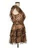 Lavender Brown 100% Polyester Animal Print Brown Cocktail Dress Size L - photo 4