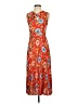 Donna Morgan 100% Polyester Paisley Orange Casual Dress Size 2 - photo 1