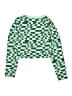 RSQ Checkered-gingham Green Pullover Sweater Size XL (kids) - photo 2