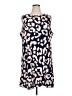 Shein Curve 100% Polyester Graphic Blue Casual Dress Size 16 (2) - photo 1
