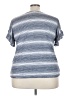 Max Studio Blue Short Sleeve Blouse Size 3X - photo 2