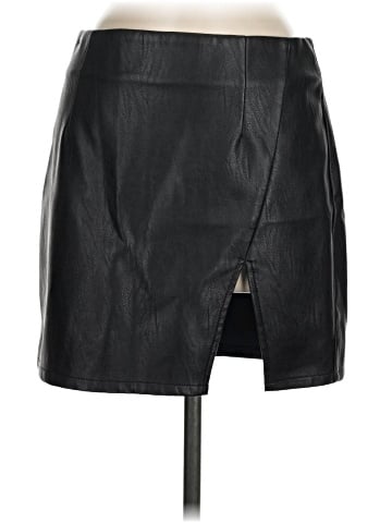 Superdown Faux Leather Skirt (view 1)