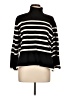 H&M Stripes Black Turtleneck Sweater Size L - photo 1