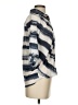 Jolt 100% Polyester Chevron-herringbone Blue 3/4 Sleeve Blouse Size XS - photo 4
