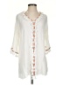 Blue Island 100% Rayon Ivory 3/4 Sleeve Blouse Size S - photo 1