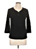 Erika Black 3/4 Sleeve Top Size L - photo 1