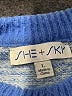 She + Sky Stripes Blue Pullover Sweater Size L - photo 7