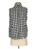 Mud Pie Checkered-gingham Black Vest Size S - photo 1