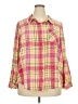 Torrid 100% Rayon Plaid Pink 3/4 Sleeve Button-Down Shirt Size 3X Plus (3) - photo 1