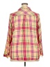Torrid 100% Rayon Plaid Pink 3/4 Sleeve Button-Down Shirt Size 3X Plus (3) - photo 2
