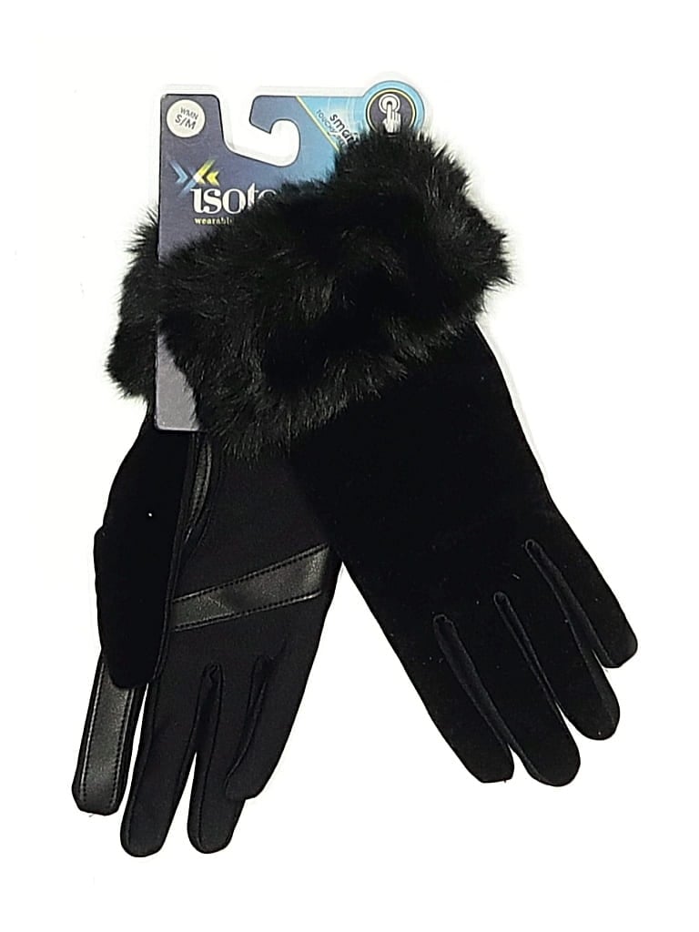 Pre-owned Isotoner Gloves In Black