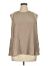 MM. LaFleur Tan Sleeveless Blouse Size L - photo 1