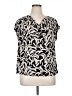Dana Buchman Black Short Sleeve Blouse Size XL - photo 1