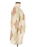 Shein 100% Acrylic Argyle Ivory Cardigan Size 6 - photo 4