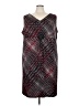 Catherines 100% Polyester Graphic Burgundy Cocktail Dress Size 5X - photo 1