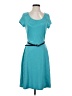 The Limited Stripes Teal Casual Dress Size S - photo 1
