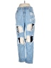Shein Graphic Blue Jeans Size 6 - photo 1