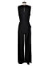Unbranded 100% Polyester Solid Black Jumpsuit Size L - photo 2