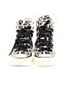 Converse Animal Print Ivory Sneakers Size 4 - photo 2
