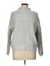 Debut Solid Gray Turtleneck Sweater Size L - photo 1