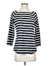 Talbots Stripes Blue 3/4 Sleeve T-Shirt Size XS - photo 1
