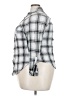 Torrid 100% Rayon Plaid Silver Long Sleeve Button-Down Shirt Size 4X Plus (4) - photo 5