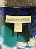 Dana Buchman 100% Polyester Paisley Blue Short Sleeve Blouse Size L - photo 7
