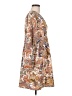 Unbranded 100% Polyester Paisley Tan Casual Dress Size M - photo 4
