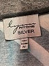 Lynn Ritchie Silver Graphic Black Casual Dress Size M - photo 7