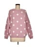 Chelsea & Theodore Polka Dots Pink Pullover Sweater Size M - photo 1