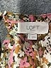 Ann Taylor LOFT Outlet 100% Polyester Floral Brown Long Sleeve Blouse Size L - photo 7