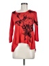 Lauren Vidal Red 3/4 Sleeve Top Size M - photo 1