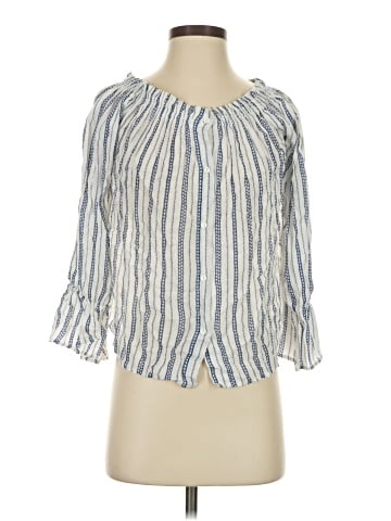 Timing 3/4 Sleeve Blouse (view 1)