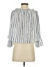 Timing Blue 3/4 Sleeve Blouse Size S - photo 2