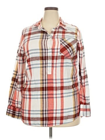 Merona 3/4 Sleeve Button-Down Shirt (view 1)