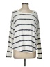Time and Tru Stripes Silver Pullover Sweater Size L - photo 1