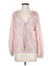 Zara Pink Long Sleeve Blouse Size XS - photo 1